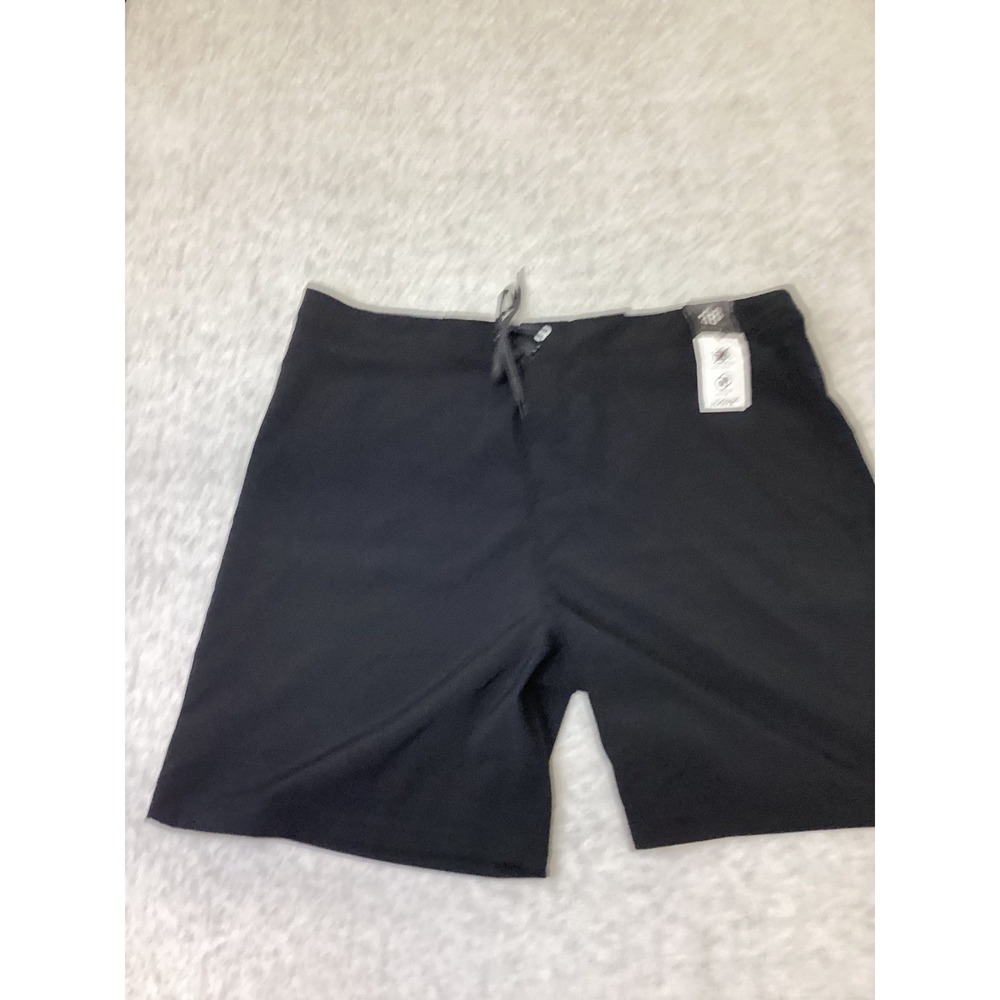 Hurley Mens Black 4-Way Stretch Quick Dry Board Shorts Swim Trunks Size 38 20" L
